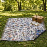 Rustic Jacquard Floral Throw Blanket - Reversible 100% Cotton