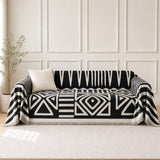Pet-Friendly Boho Couch Cover · Black