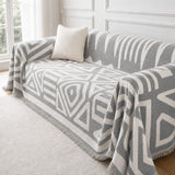Pet-Friendly Boho Couch Cover · Dove Gray
