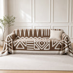 Pet-Friendly Boho Couch Cover · Mocha