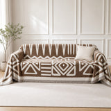 Pet-Friendly Boho Couch Cover · Mocha