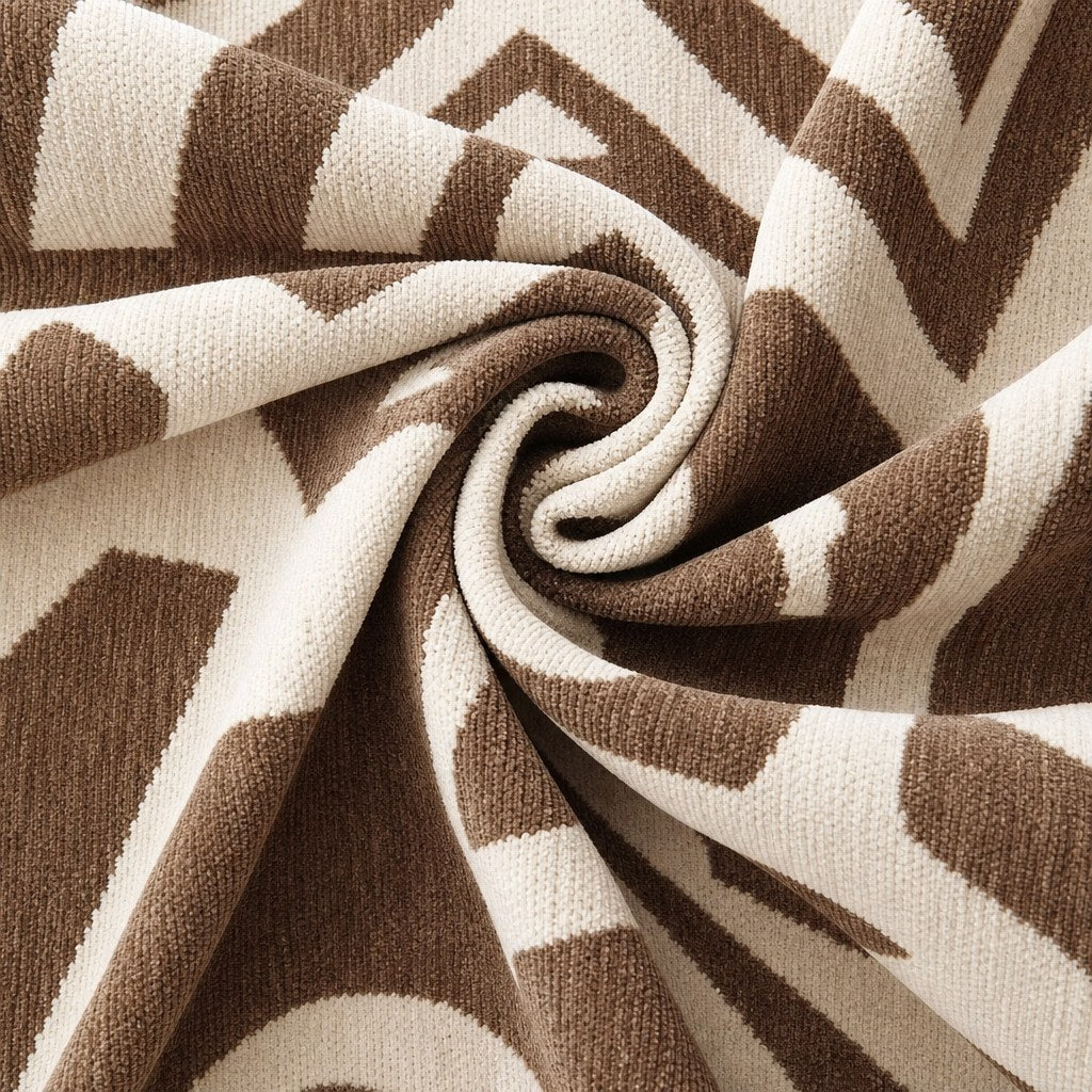 Pet-Friendly Boho Couch Cover · Mocha