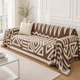 Pet-Friendly Boho Couch Cover · Mocha