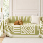 Pet-Friendly Boho Couch Cover · Olive Green