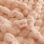 Pet-Friendly Plush Couch Cover · Blush Pink