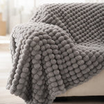 Pet-Friendly Plush Couch Cover · Slate Gray