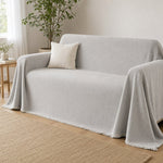 The Pet-Friendly Couch Cover in Cloud Gray