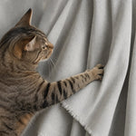 Pet-Friendly Herringbone Couch Cover · Gray Cloud - cat anti-scratch