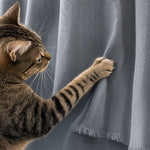 Pet-Friendly Herringbone Couch Cover · Nevada Gray - cat anti-scratch