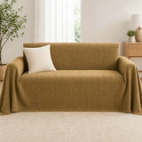 Pet-Friendly Herringbone Couch Cover · Golden Sandstone - front