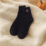 Witch hat sock styled, black