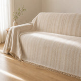 herringbone fringe almond 3 wide drape