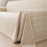 herringbone fringe almond 4 corner detail