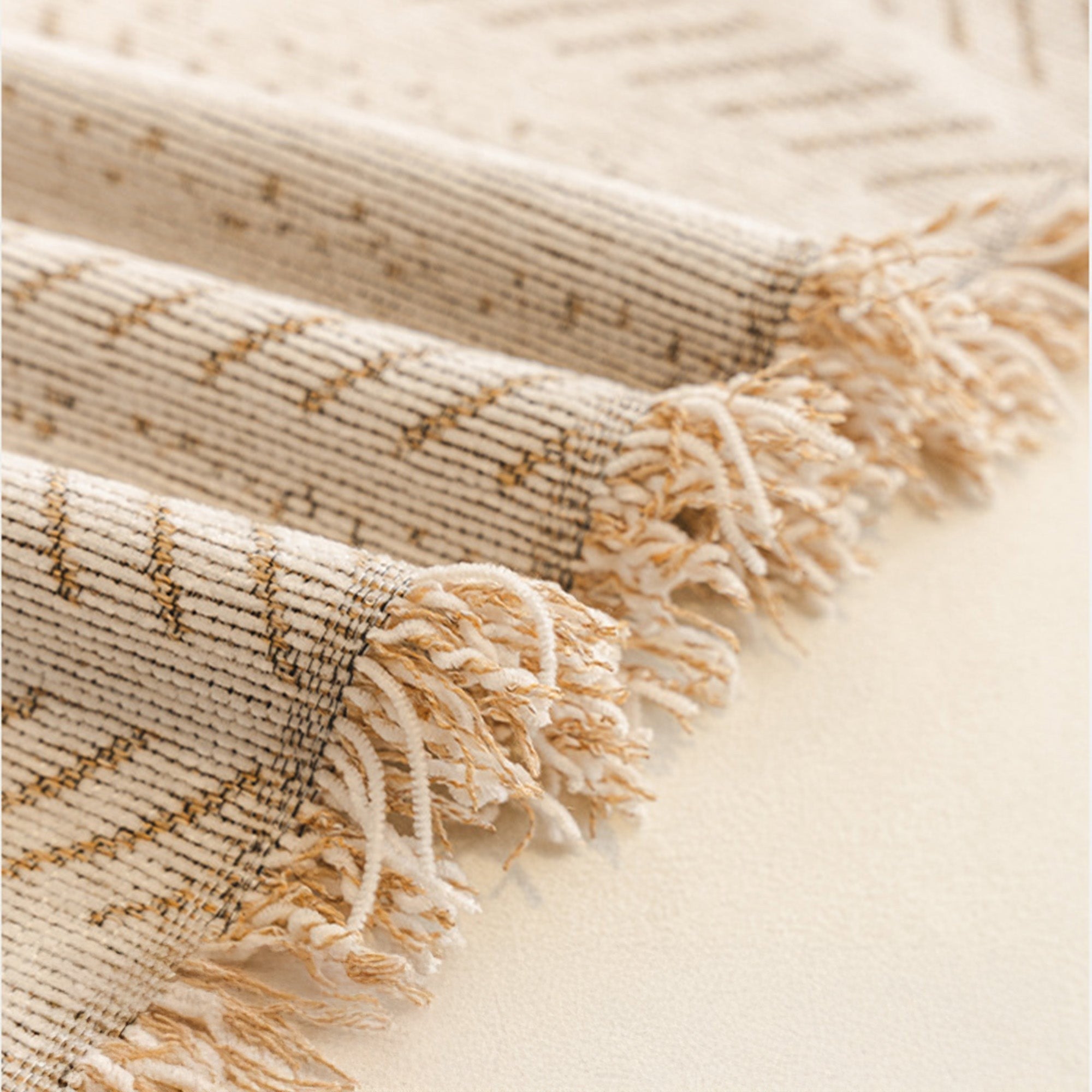 Pet-Friendly Herringbone Couch Cover · Almond Cream