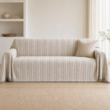 Pet-Friendly Herringbone Couch Cover · Ink Sketch