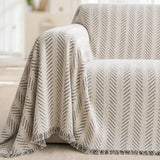 Pet-Friendly Herringbone Couch Cover · Ink Sketch