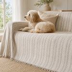 Pet-Friendly Herringbone Couch Cover · Ink Sketch