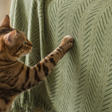 Pet-Friendly Herringbone Couch Cover · Olive Grove