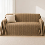 Pet-Friendly Herringbone Couch Cover · Rustwood Brown