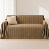Pet-Friendly Herringbone Couch Cover · Rustwood Brown