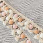 Pet-Friendly Herringbone Tassel Couch Cover · Cloud Drift