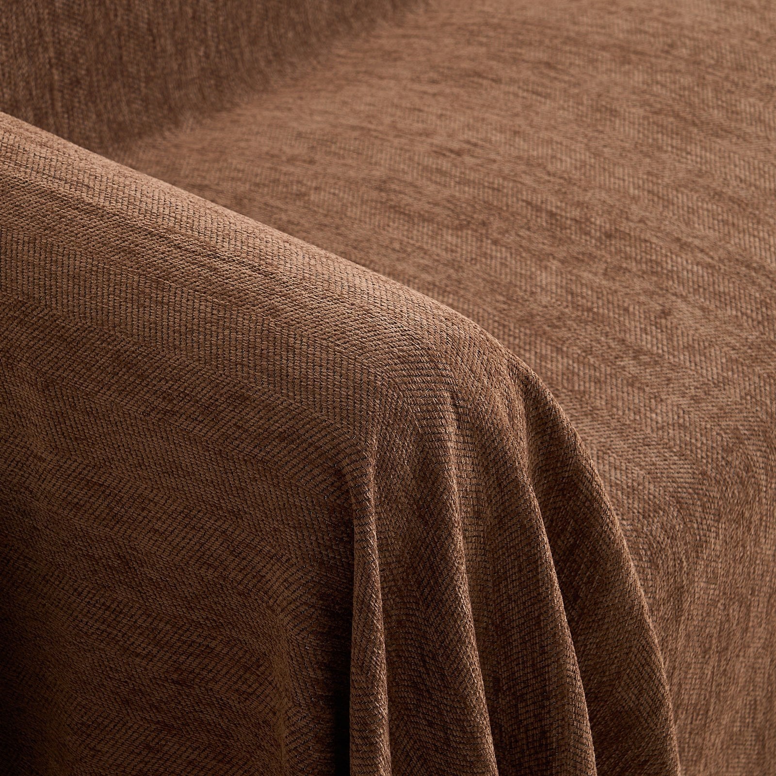 Pet-Friendly Herringbone Tassel Couch Cover · Cocoa Earth