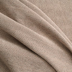 Pet-Friendly Herringbone Tassel Couch Cover · Mushroom Mist