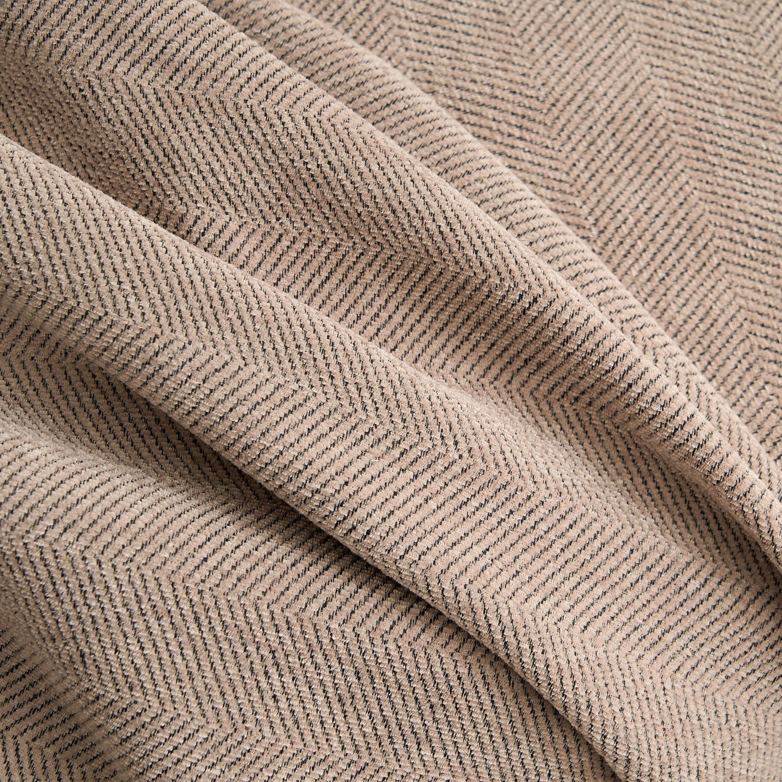 Pet-Friendly Herringbone Tassel Couch Cover · Mushroom Mist