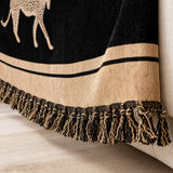 Pet-Friendly Chenille Couch Cover · Black Savanna