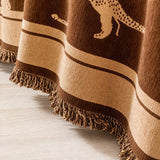 Pet-Friendly Chenille Couch Cover · Brown Savanna