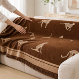 Pet-Friendly Chenille Couch Cover · Brown Savanna