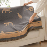 Pet-Friendly Chenille Couch Cover · Gray Savanna