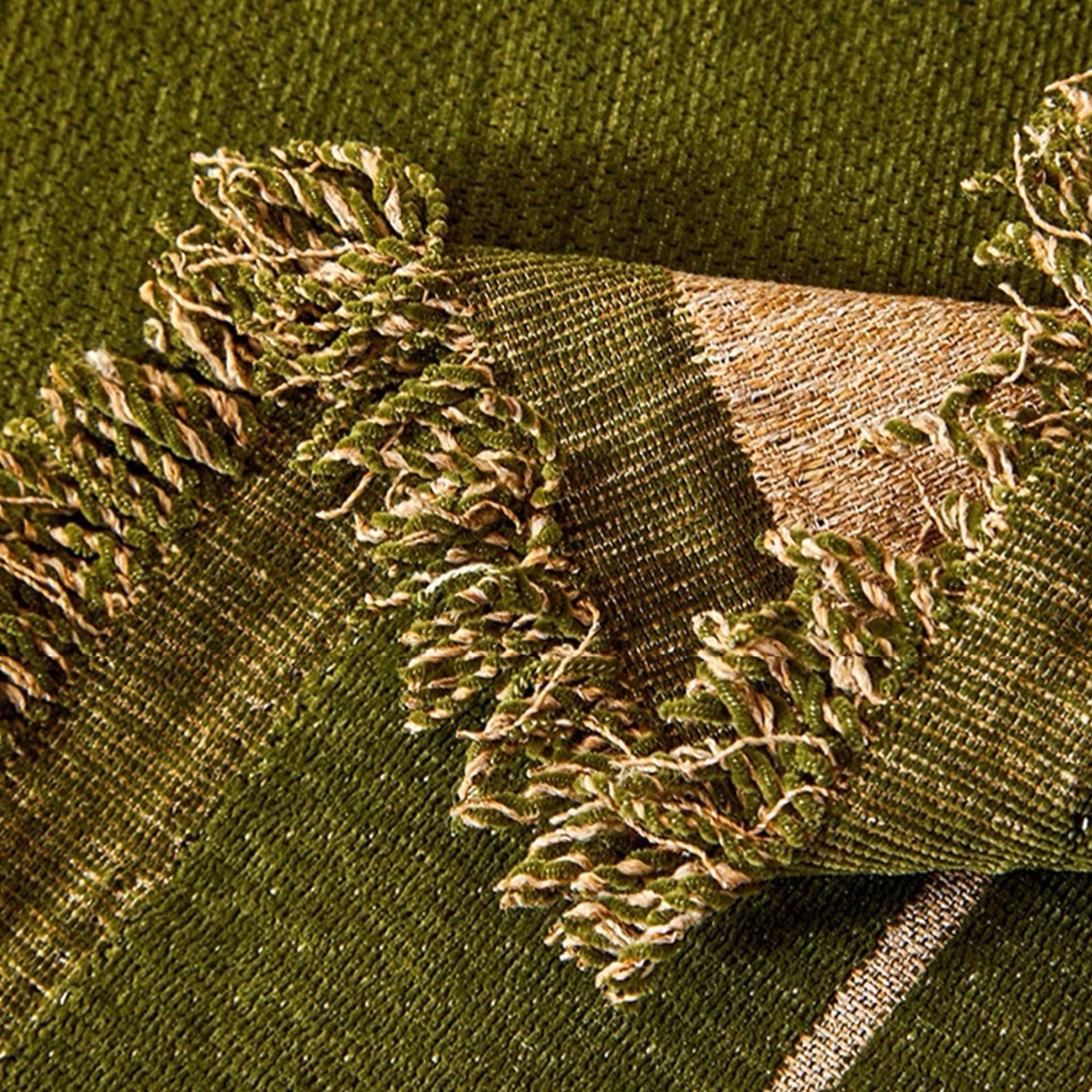 Pet-Friendly Chenille Couch Cover · Olive Cheetah