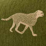 Pet-Friendly Chenille Couch Cover · Olive Cheetah